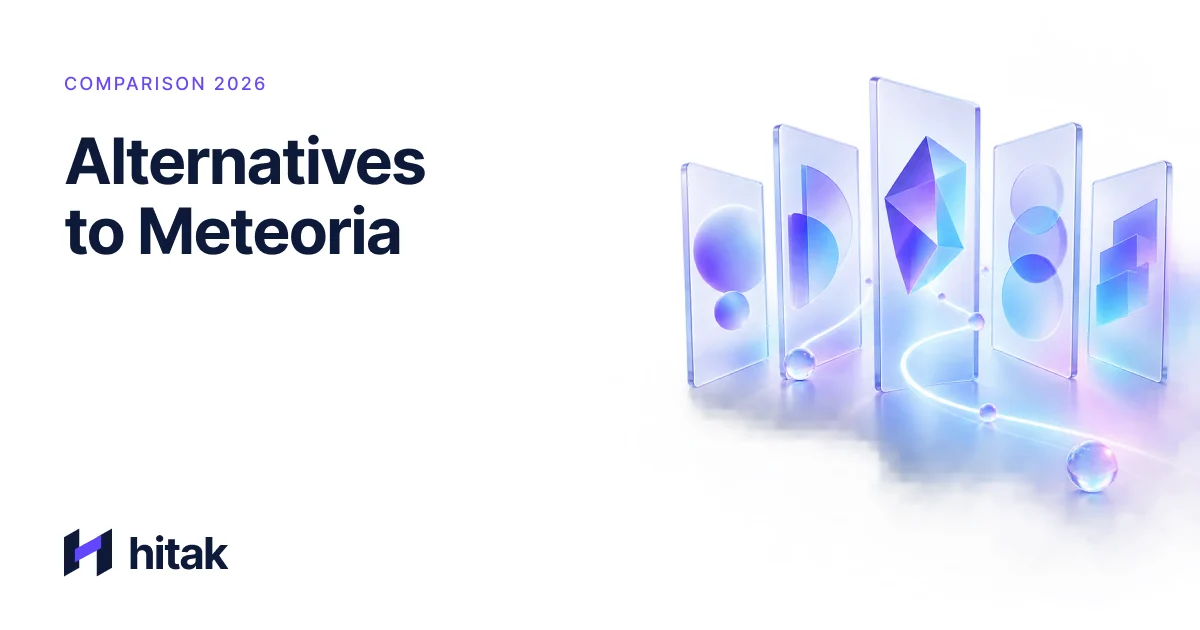 Meteoria alternatives: 5 GEO tools in 2026 — hitak blog cover